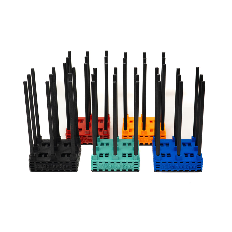 Maxspect bio sphere holders and pod hotels V2 in several colours, grouped together