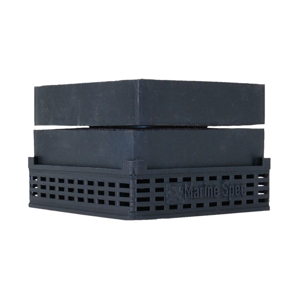 Maxspect anaerobic block holder and pod hotel V2 in Midnight Black with 2 blocks on top