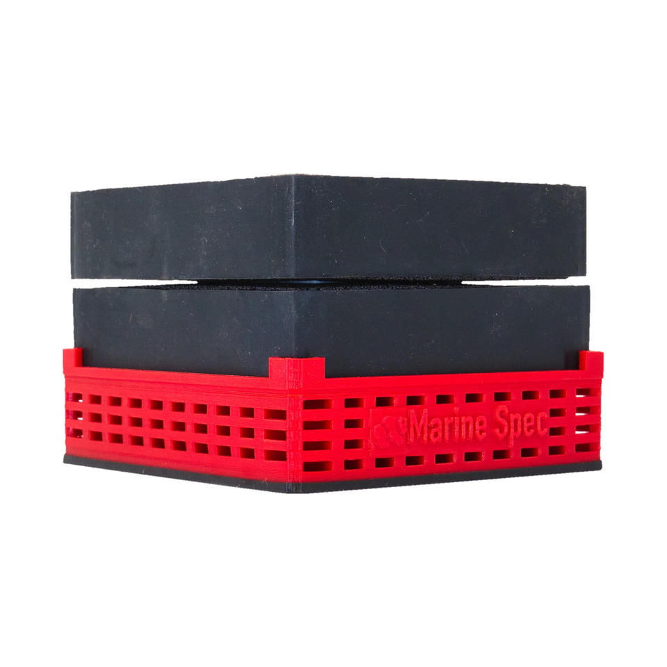 Maxspect anaerobic block holder and pod hotel V2 in red with 2 blocks on top