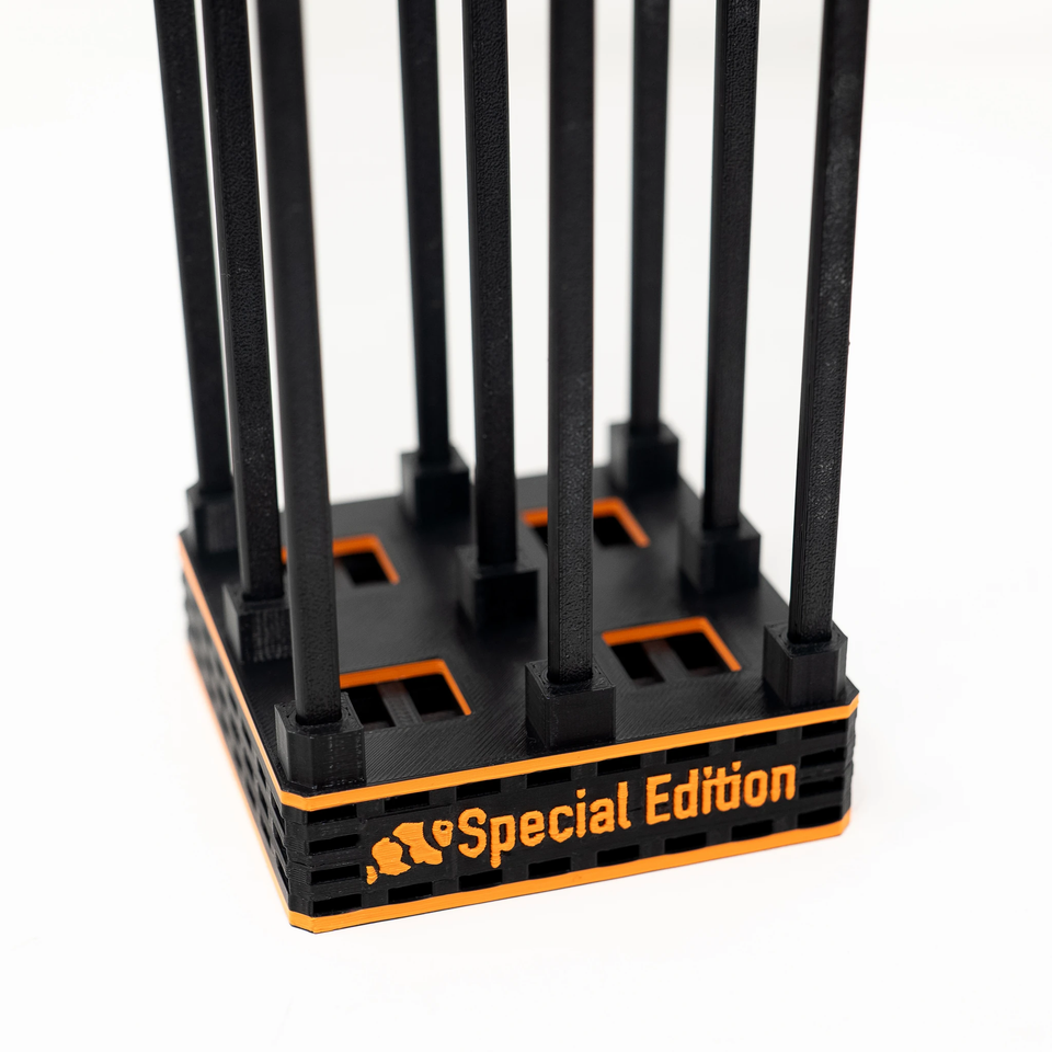 Maxspect bio sphere holder and pod hotel V2 in black with orange Special Edition trim