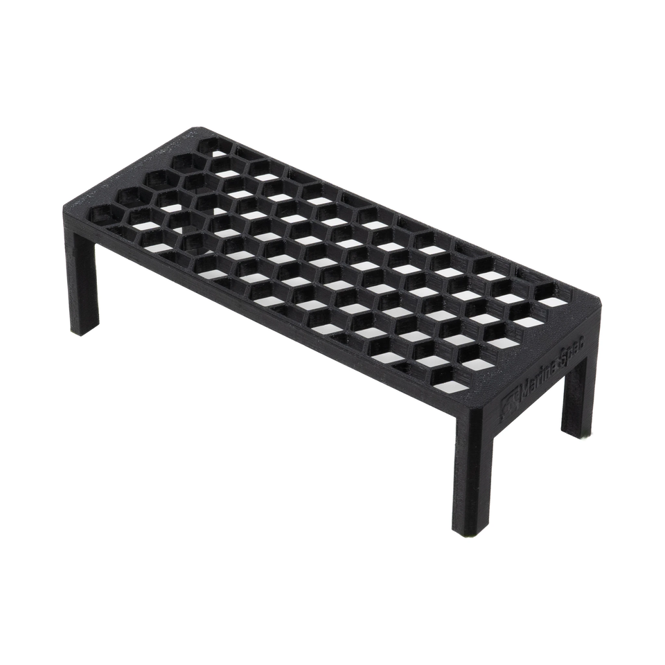 Standing frag rack V2 in Midnight Black, Standard size, on white