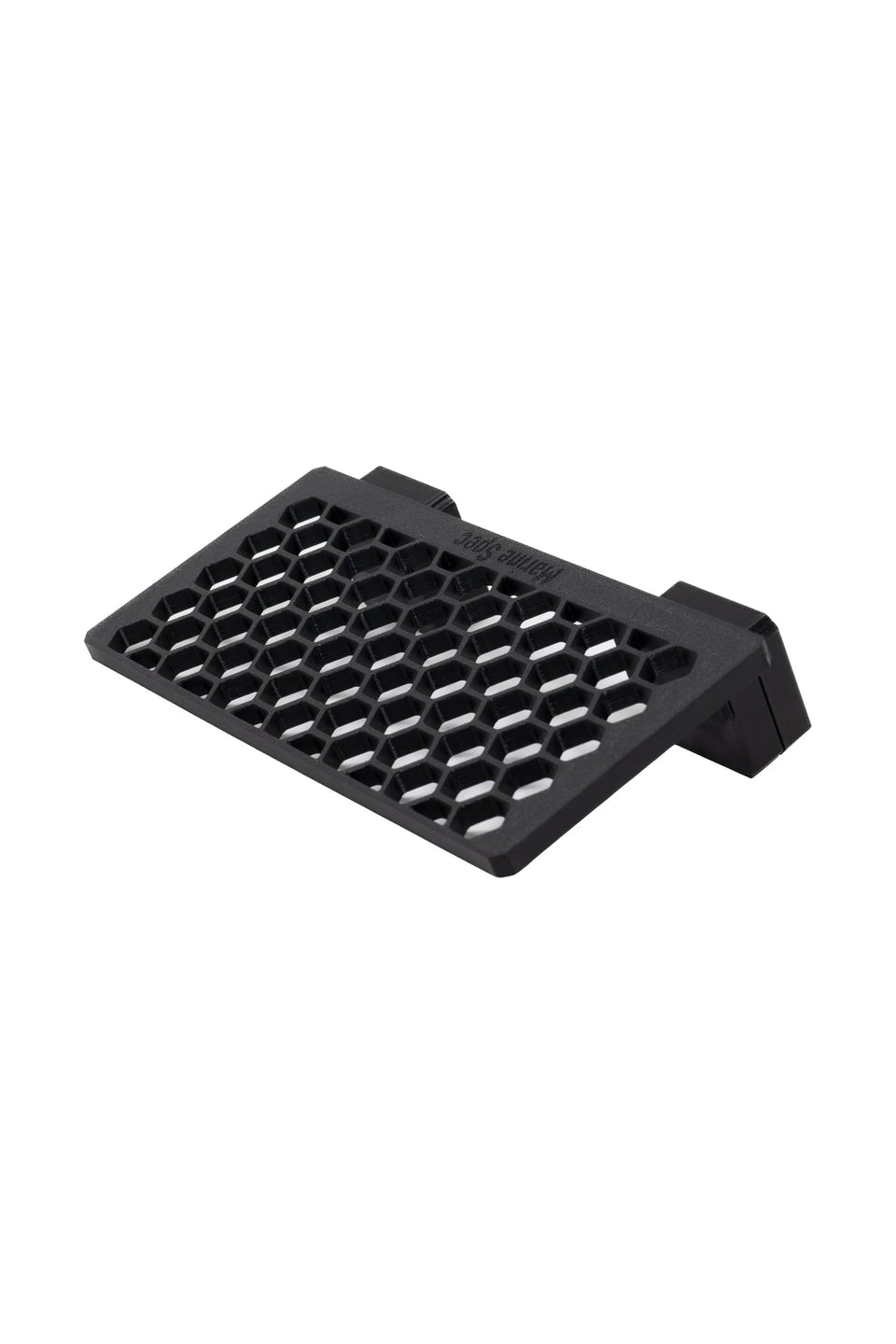 Standard magnetic frag rack in Midnight Black with its magnet blocks on white